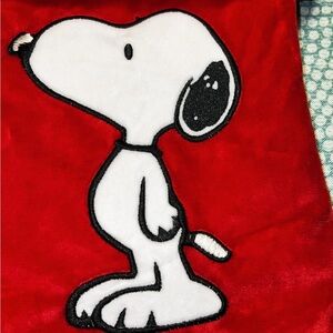 Snoopy Red Plush Christmas Stocking